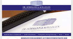 Desktop Screenshot of kanzlei-dr-hoermann.de
